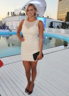 Inverted triangle short sleeveless dress