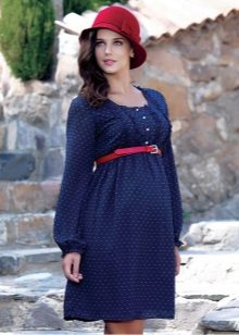 Polka dot geometrijska haljina