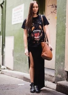 Duga haljina s 3-D uzorkom