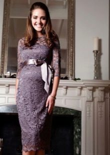 High Maternity Lace Dress