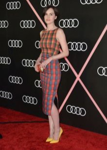 Strict straight check dress in different colors