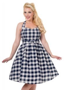 50s Plaid Cotton Dress