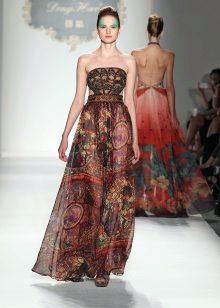 Baroque Chiffon Dress