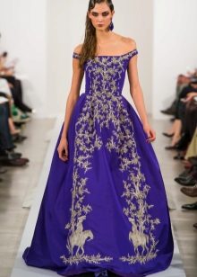 Violet baroque dress