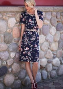 Summer floral print casual dress