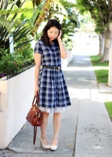 Casual Check Dress Summer
