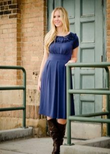 High Waist Casual Dress For Fat