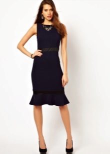 Flared dress with a year skirt