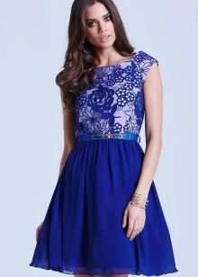 Blue flare dress
