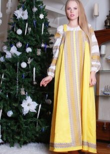  Sundress รัสเซีย (สไตล์ Ethno)