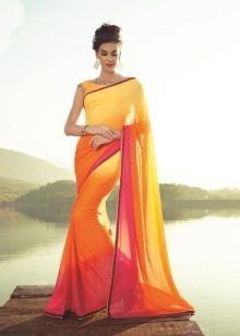 Sari Orange Indian