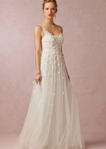 Long High Waist Wedding Dress