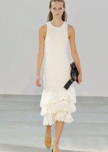 Knitted spring T-shirt dress