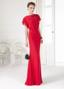 Spring dress with short sleeves