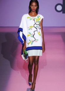 Asymmetric short spring dress