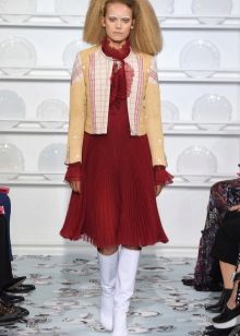 Outerwear under a spring dress