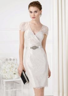 Short spring wrap dress