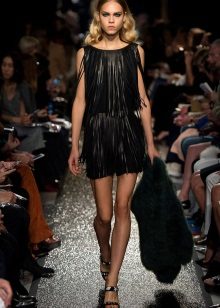 Fringed Leather Dress