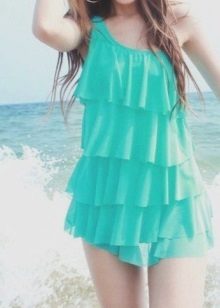 Microfiber bathing dress