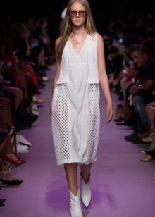 White sport summer dress