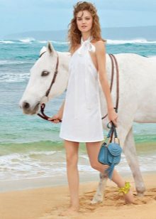 Summer beach dress with an American armhole