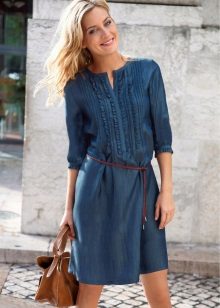 Summer jeans shirt dress