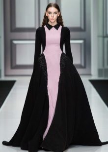 Lush evening autumn dress