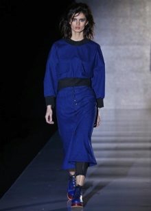 Autumn dress blue closed