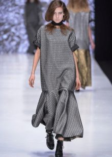 Autumn dress loose midi