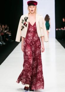 Autumn sundress with a jacket