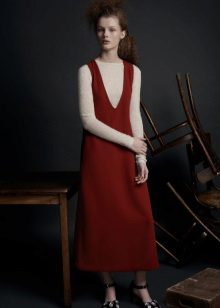 Autumn sheath dress with a turtleneck