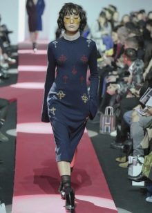 Knitted autumn dress