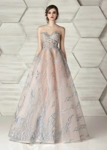 Strapless evening dress from Elionor Couture