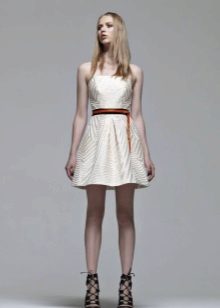 Strapless dress white magnificent