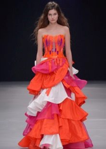 Strapless dress from Yudashkin