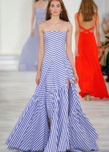 Strapless design dress