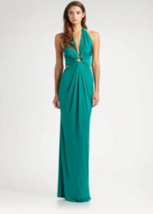 Jersey dress turquoise