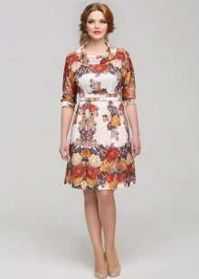 Dress from Pavloposadsky shawls for full