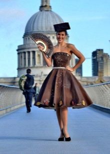 Dress made of chocolate