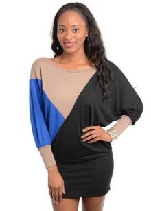 Kleid Fledermaus Langarm