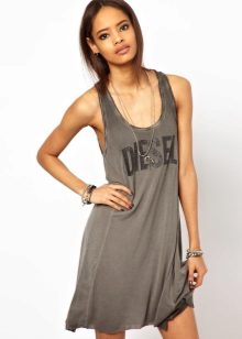 Short dress-shirt with a loose cut