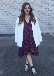 Burnu açık Askılı Çanta Elbise