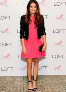 Leather Low Waist Dress Jacket