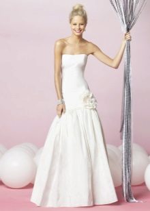 Canvas Low Waist Wedding Dress