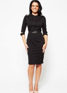 Black military style dress