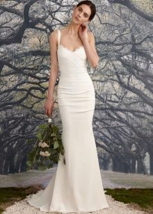 Crepe de Chine wedding mermaid dress