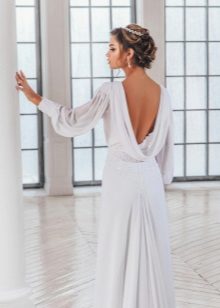 Long Sleeve Backless Dress