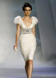 Empire style dress to the knee