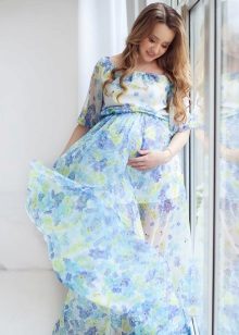Empire Style Chiffon Maternity Dress