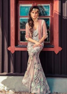Dress in the style of boho chic mermaid